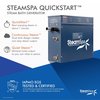 Steamspa Royal 7.5 KW QuickStart Bath Generator Package in Matte Black RY750MK
